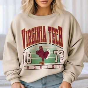 Retro 1872 Virginia Tech Virginia Tech Hokies University Sweatshirt
